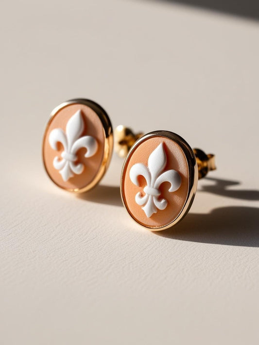 Lily Of Florence Cameo Earrings