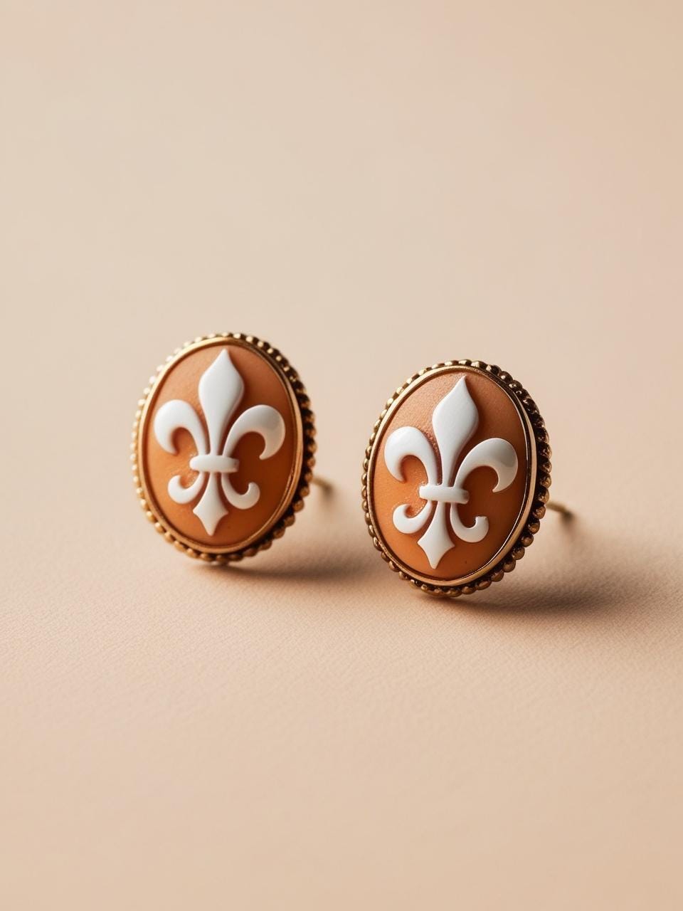 Lily Of Florence Cameo Earrings