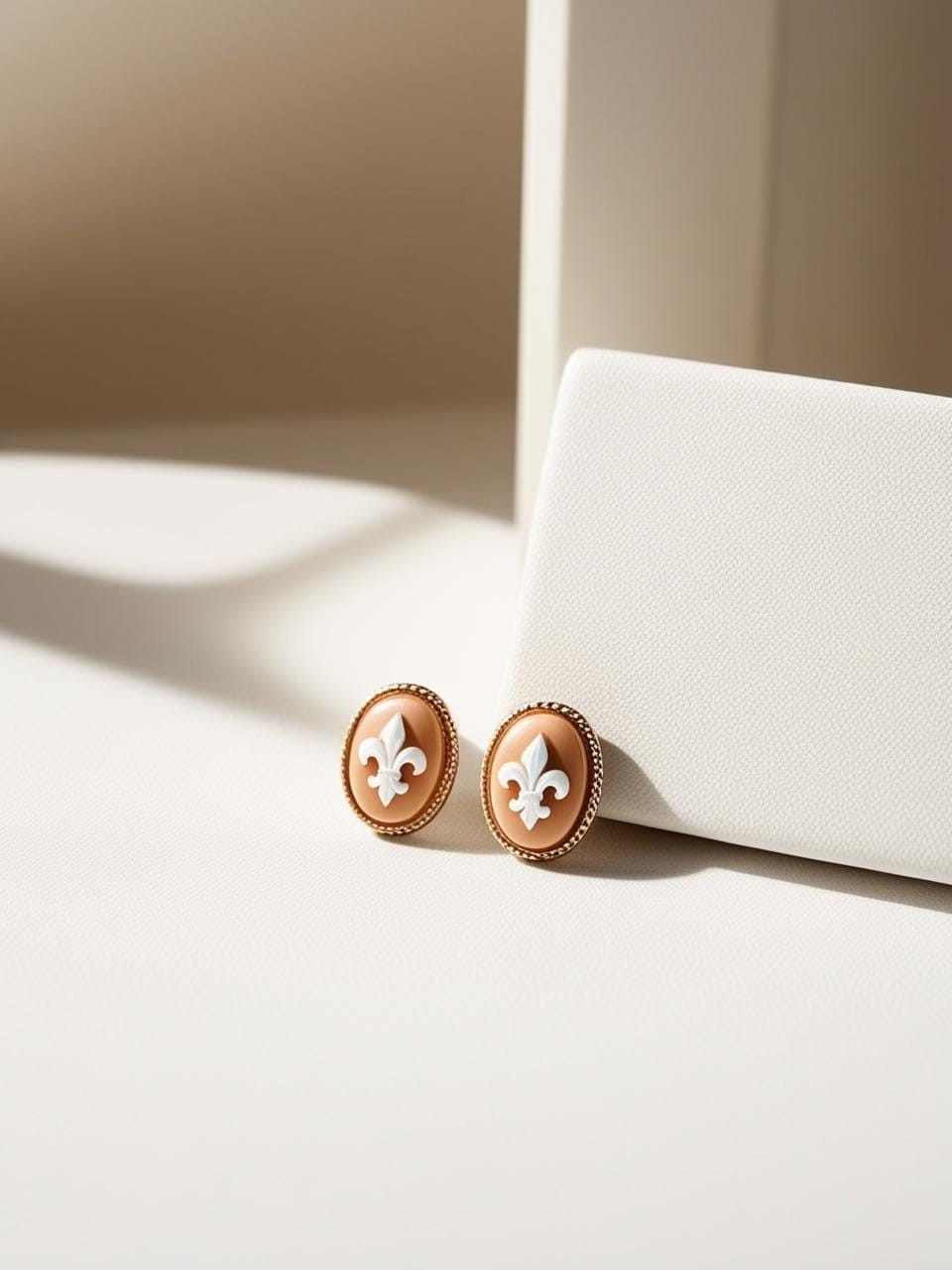 Lily Of Florence Cameo Earrings