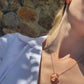 Fleur de Lis cameo necklace