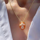 Fleur de Lis cameo necklace