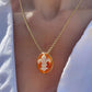 Fleur de Lis cameo necklace