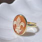 Fleur de Lis Cameo Ring -16mm-