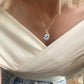 Mother & Child blue cameo necklace