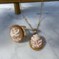 Rose Cameo set, 18K gold plated silver sterling necklace, cameo ring, made in Italy, bridal jewellery, unique wedding gift, made in Italy