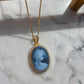 LADY WITH VINTAGE HAT CAMEO NECKLACE
