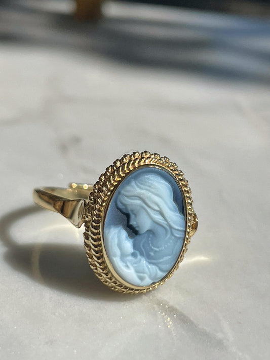 Mother & Child cameo ring