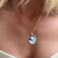 Mother & Child blue cameo necklace, 18k gold, silver sterling, made in Italy, gift for her, Virgin Mary, cameo necklace, jesus necklace, mom