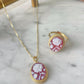 Red cameo rose necklace, 18k gold jewelry, made in Italy, personalised gift for her, agate cameo, cameé , cameo necklace, gift for Mother