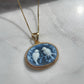 Bird cameo necklace