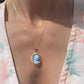LADY WITH VINTAGE HAT CAMEO NECKLACE