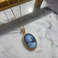 LADY WITH VINTAGE HAT CAMEO NECKLACE