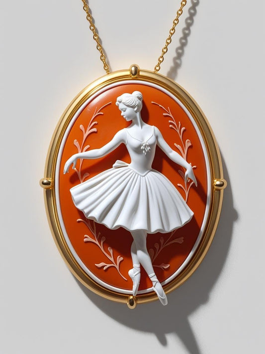 Ballerina Cameo Necklace