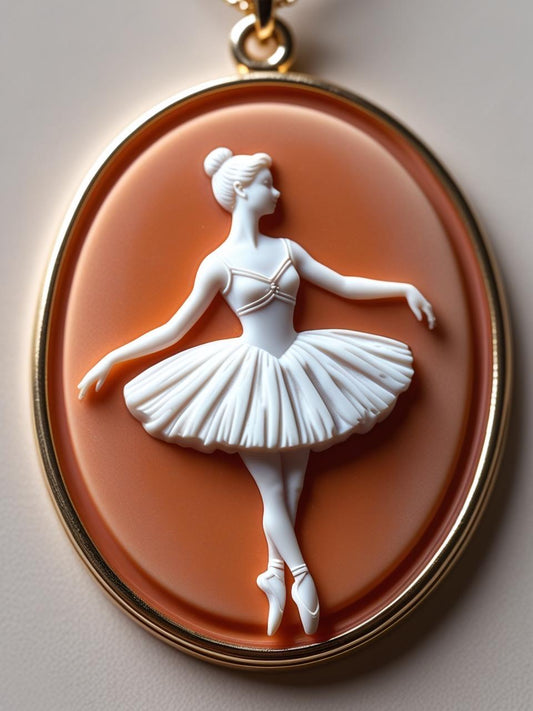 Ballerina Cameo Necklace
