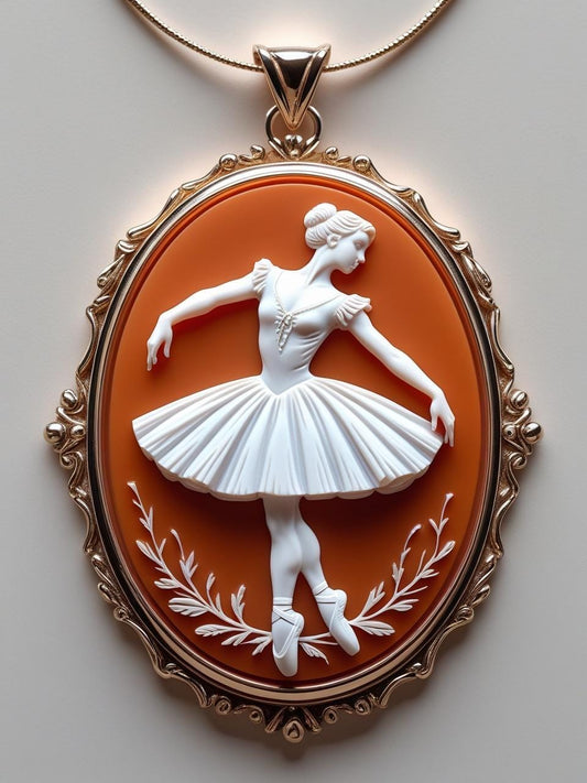 Ballerina Cameo Necklace
