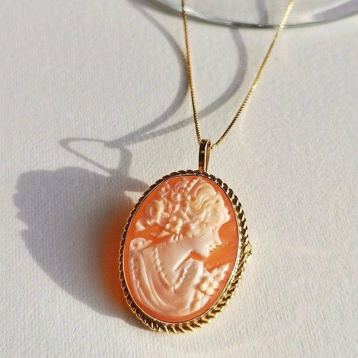 Petit cameo necklace, handmade jewelry, fall wedding, bridesmaids gift, custom jewelry for bride, unique wedding gift, memorable gift, mom