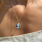 Cameo necklace, memorable gift, made in Italy, waterproof jewelry, unique handmade jewelry, blue cameo, 18k gold necklace, gift for her, mom
