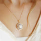 Floral Cameo necklace, 18K gold necklace, custom gift set for her, made in Italy, bridal jewellery, wedding gift, birth month flower, dainty