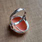 The Three Graces, cameo ring, silver sterling 925 adjustable band, waterproof ring, handmade cameo, genuine handmade in Italy, Charites ring
