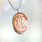 The Three Graces Cameo necklace, silver sterling, Victorian vintage jewelry, made in Italy, cameo Brooch, unique wedding gift, Italian cameo