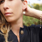 18K gold drop earrings, Cameo earrings, drop earrings, glam earrings, wedding, bridal jewelry, made in Italy, custom gift for her, floral