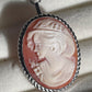 Classic Cameo necklace, genuine cameo, handmade in Italy, sea shell cameo, wedding gift, bridal jewelry, free shipping, unique custom gift C