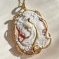Cameo necklace, 18 karat gold jewelry, anniversary gift for her, wedding jewelry, free shipping, custom cameo, personalised, wedding fall