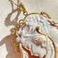 Cameo necklace, 18 karat gold jewelry, anniversary gift for her, wedding jewelry, free shipping, custom cameo, personalised, wedding fall
