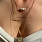 Dainty necklace set, made in Italy, unique handmade gift for daughter, jewelry set, 18K gold necklace, minimalistic necklace, mom gift, mom