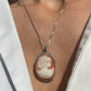 Vintage Cameo necklace, genuine cameo, handmade gift, sea shell cameo, pin brooch cameo, bridal jewelry, fall wedding, unique gift for her