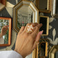 Noble Grace Cameo Ring | Milano Jewelry Week 2025 | vintage ring, handmade ring, giglio, unique handmade gift, 18K gold, made in Italy, mom