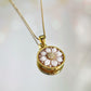 Cameo necklace, floral necklace, handmade gift, personalised gift, MADE IN ITALY, 18K gold minimalist necklace, free shipping, cameo jewelry
