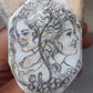 Personalised cameo, portrait cameo, cameo necklace, custom necklace, anniversary, made in Italy, personalised handmade gift, wedding, bridal