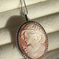Classic Cameo necklace, genuine cameo, handmade in Italy, sea shell cameo, wedding gift, bridal jewelry, free shipping, unique custom gift C