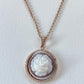 Cameo rose Necklace, handmade jewelry, rose gold cameo, unique wedding anniversary gift, made in Italy, rose pendant, cameo jewelry, mom