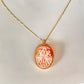 Cameo Jewelry, handmade gold necklace, unique wedding gift, made in Italy, three graces necklace, friendship necklace, Charites cameo, greek