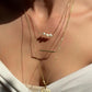Dainty necklace set, made in Italy, unique handmade gift for daughter, jewelry set, 18K gold necklace, minimalistic necklace, mom gift, mom