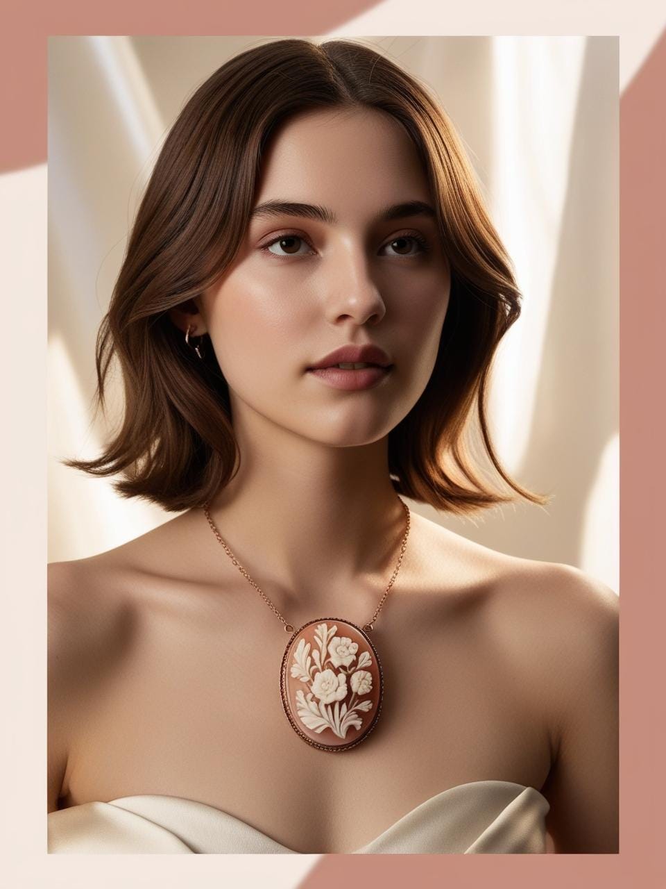 Floral Cameo necklace