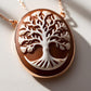 Tree of Life cameo necklace, art deco jewelry, bridal necklace, wedding gift, genuine Italian cameo, vitage necklace, 18K gold plated, mom