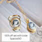 Blue cameo set, 18K gold necklace, cameo jewelry, made in Italy, gift for her, cameo ring, cameo set, cameo necklace, waterproof jewelry