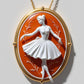 Ballerina Cameo Necklace, handmade gift | 18K Gold Plated | Gift for her | dancer jewelry | feminine art | gift for daughter | dance lover