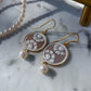 Floral cameo set, freshwater pearls, personalised gift for her, bridal necklace, wedding, dainty necklace, jewelry set, cameo jewelry, mom