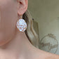 Golden Cameo earrings, mother gift, 18k gold earrings