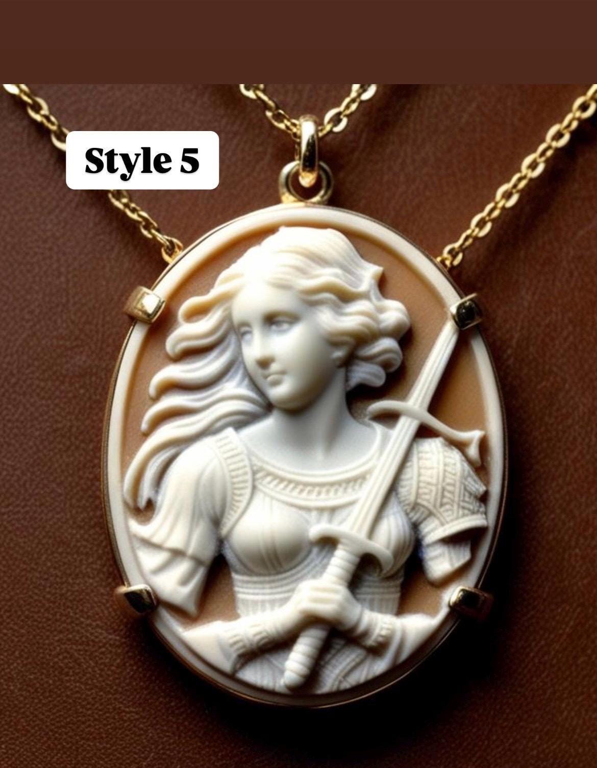 Joan of Arc Cameo Necklace