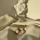 18kt gold drop earrings, Cameo earrings, stud earrings, glam earrings, wedding, bridal jewelry, made in Italy, rose earrings, silver earring