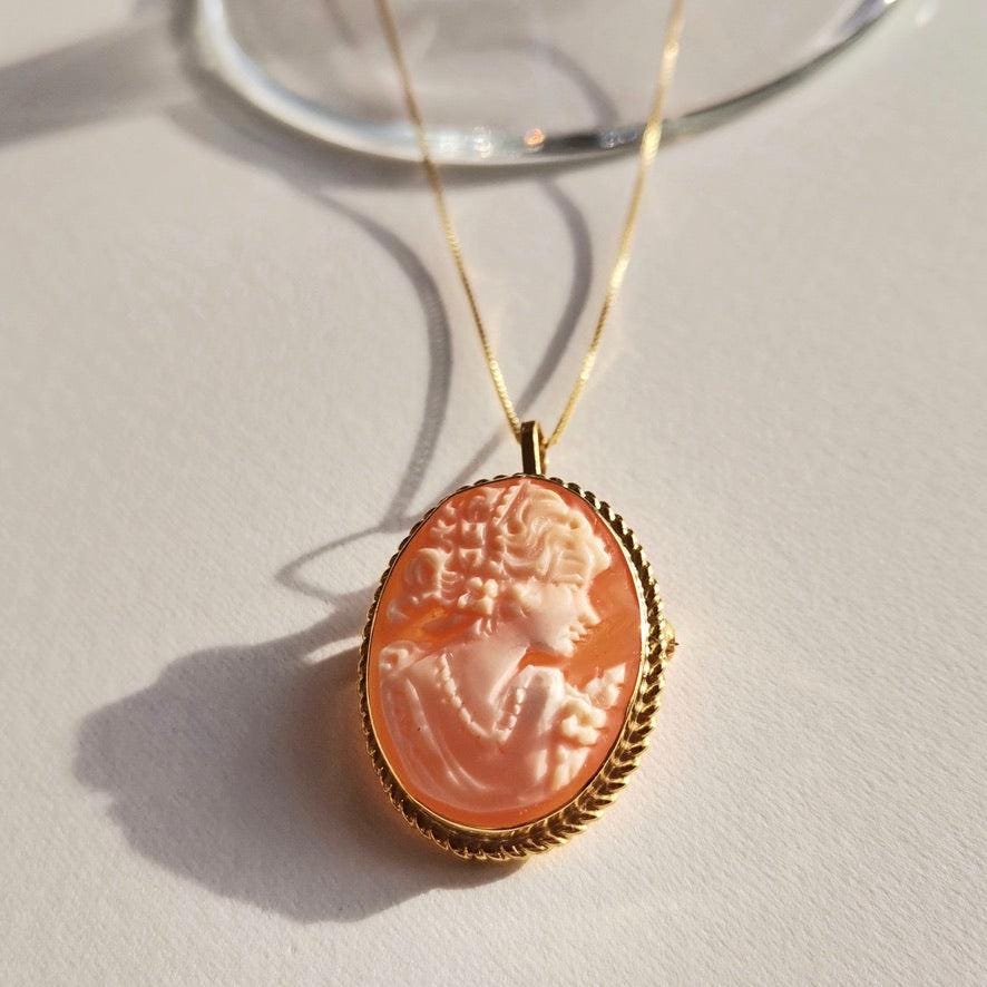 18k Gold Cameo Ring, waterproof ring, silver sterling, made in Italy, adjustable ring, mom gift, sea shell cameo, gift for her, shell cameo