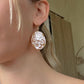 Golden Cameo earrings, mother gift, 18k gold earrings