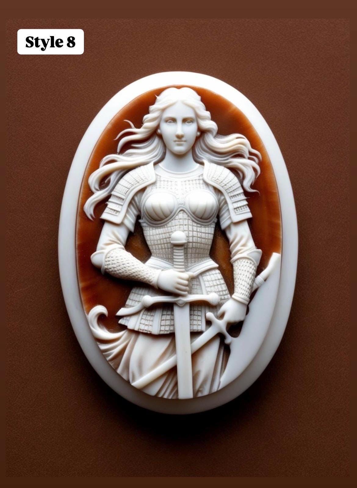 Joan of Arc Cameo Necklace