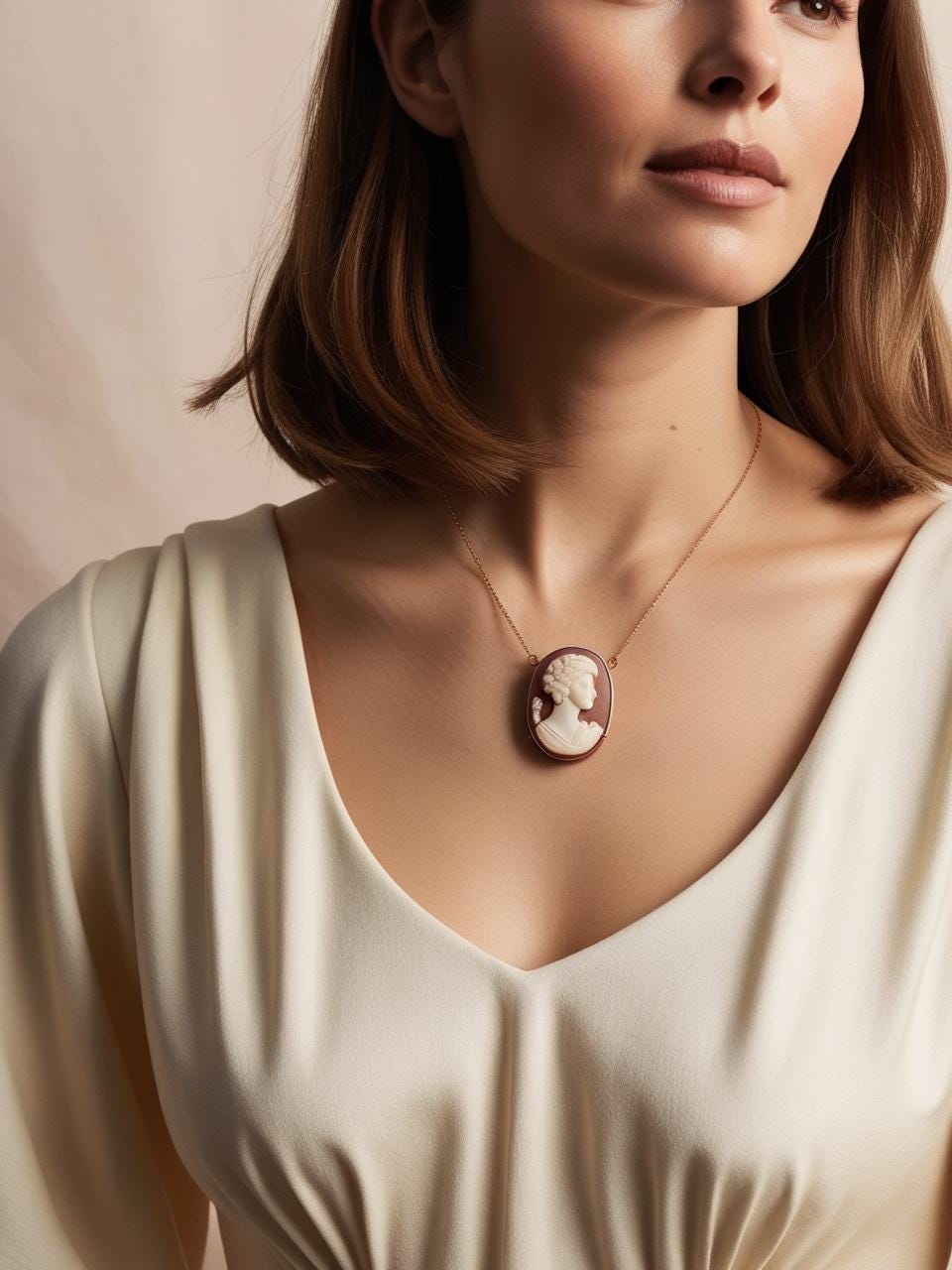 Joan of Arc Cameo Necklace