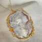 MTO Genuine cameo necklace, Lion necklace, made in Italy, silver sterling 925, personalised gift for her, bridal jewelry, animal lover, gift